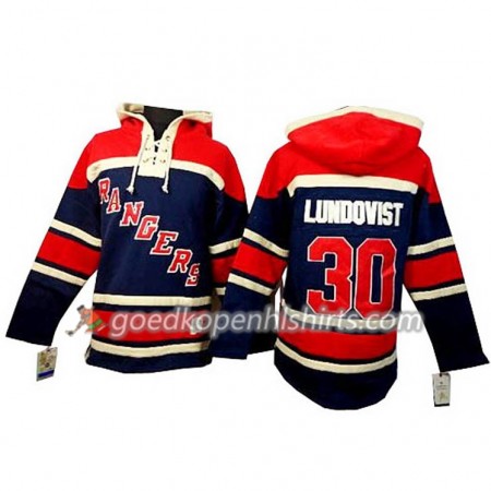 New York Rangers Henrik Lundqvist 30 Blauw Hoodie Sawyer - Mannen